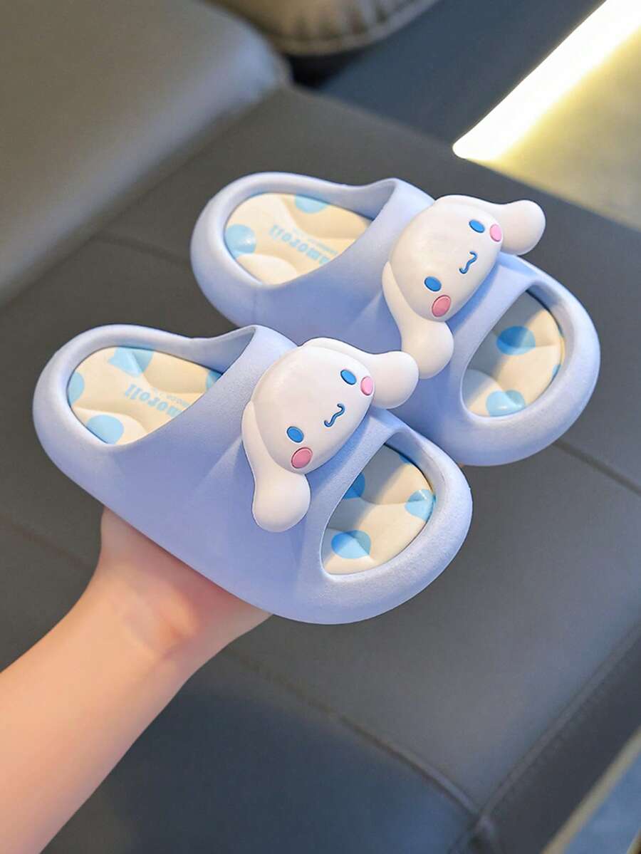 SANRIO 1 Pair Kids Summer Slippers, Non-Slip Indoor Home Sandals For Boys And Girls, Toddler To Big Kid Sizes