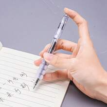 6/12支装透明基础圆珠笔，书写流畅，出墨均匀，防晕染，速干，适合日记、笔记、办公和学习使用。 - 透明基礎筆 - 查看 2