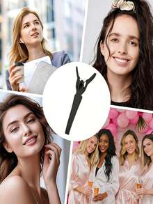 1 chiếc kẹp tóc buông lỏng, kẹp tóc cài cao ở chân tóc, kẹp tóc liền mạch để tạo kiểu và cố định tóc, dụng cụ tạo kiểu tóc - Nhiều màu - Xem 4