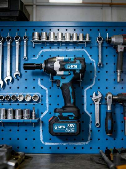 MATOUGUI Chave de impacto elétrica sem escovas MTG 88V com duas baterias de alta capacidade e kit de ferramentas. Oferece um impressionante torque de 1200 Nm. Completa com acessórios e ferramentas abrangentes para atender às necessidades de reforma doméstica dos entusiastas do faça você mesmo. O presente festivo perfeito.