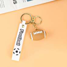 1 pieza Llavero de fútbol, Llavero de pelota de estrés de fútbol, Colgante de mochila, Adorno de coche, Llavero con forma de fútbol, Accesorio de bolsa deportiva casual - Regalo ideal para sobrino, hijo o compañeros de clase, recuerdo de la Copa Mundial, perfecto para club de fútbol y fanáticos, escuela, accesorios de coche, estilo gótico y Y2K lindo - multicolor - Ver 6