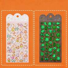 3D Luminous Embossed Stickers, Cartoon Sticker Decals For Phone Case, Jewelry, Scrapbooking, Gifts For Valentine's Day, Easter, Anime Fans, DIY Crafts - Multicolor - View 9
