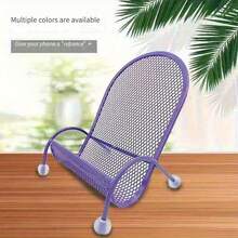Creative Chair Shaped Desk Phone Holder, Stable Slouchy Bedside Phone Stand, Universal - Multicolor - View 7