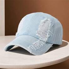 Women's Baseball Cap, Retro Cowboy Hat Torn Adjustable Visor, Suitable For Casual Everyday - Nhiều màu - Xem 8