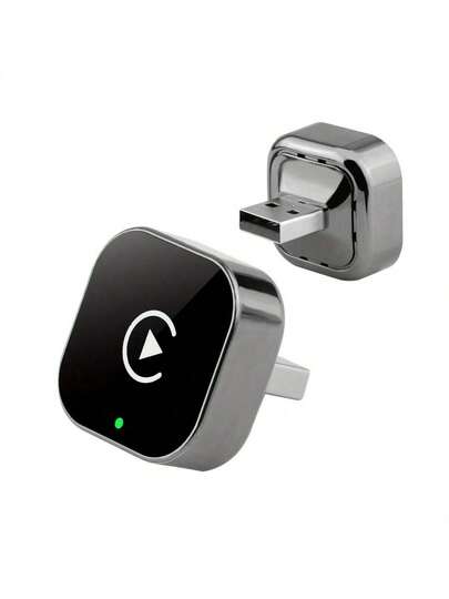 2-In-1 Wireless CarPlay & Android Auto Adapter - Plug & Play CarPlay Dongle Converter, Fast Auto-Connect, No Delay, Compact Design For IPhone & Android With USB/USB-C Port (Black), Wireless Carplay Adapter, Car Audio Upgrade, Modern Car Accessory, Highquality Electronics, Without Battery