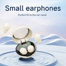 超紧凑隐形迷你无线耳塞 - 时尚黑色、无眩光设计、隐形耳机、无线连接、触摸控制、带 USB-C 充电盒 - 适合睡眠，男女通用 - 彩色 - 查看 14