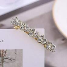 1件优雅时尚珍珠水钻发夹，刘海夹，弹簧式发饰 - 彩色 - 查看 9