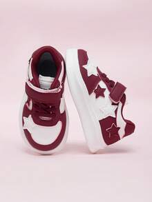 Kids Low-Top Canvas Sneakers, New Spring/Autumn Children Casual Soft Sole Toddler Walking Shoes, Boys & Girls - Red - View 1