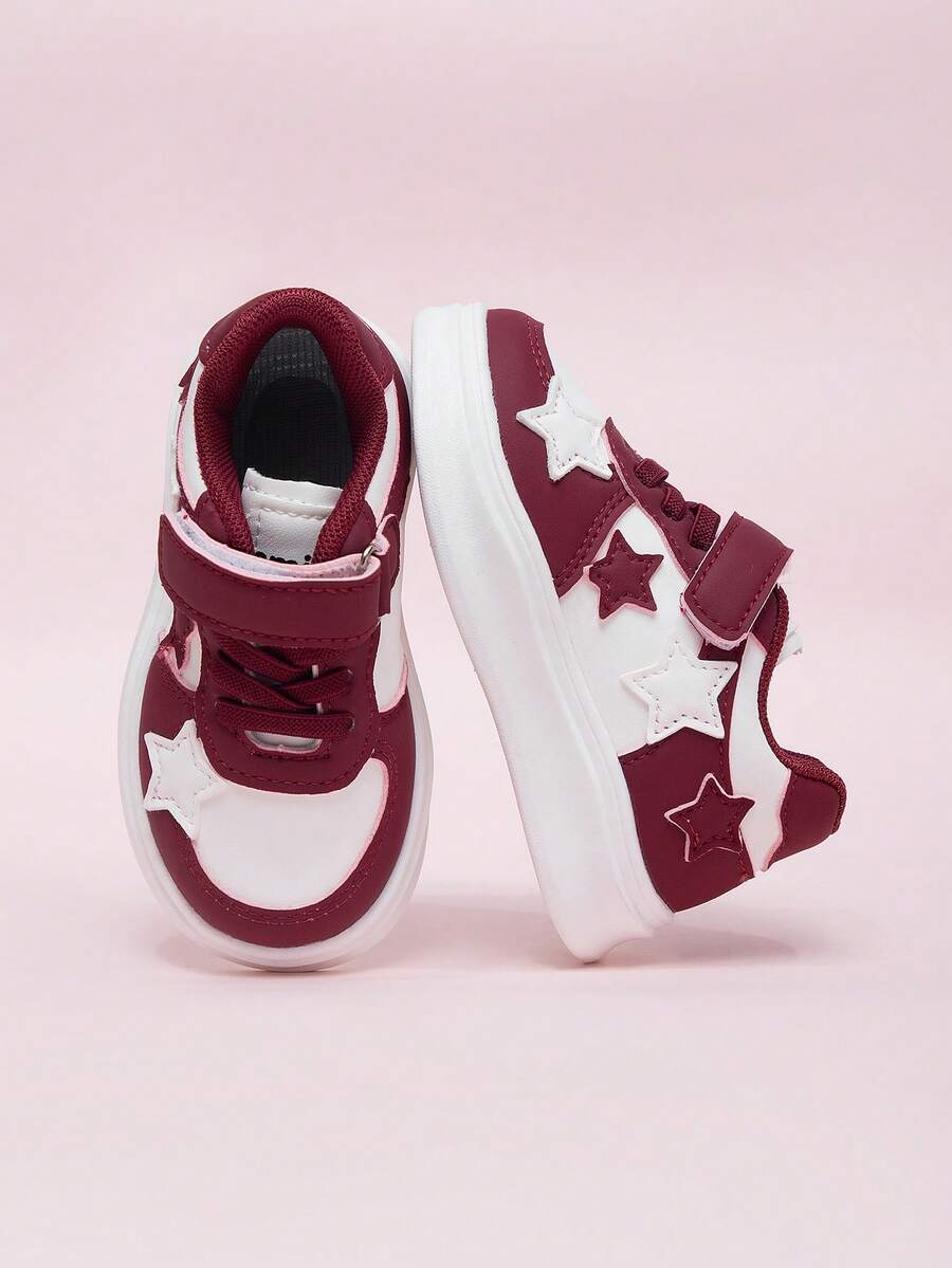 Kids Low-Top Canvas Sneakers, New Spring/Autumn Children Casual Soft Sole Toddler Walking Shoes, Boys & Girls - Red - View 1