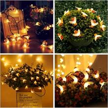 Solar Powered LED String Lights, 8 Modes Waterproof Outdoor Fairy Lights For Garden Patio Party Holiday Decor Warm White & Multi Color - Solar-powered Little Bee - View 2