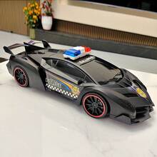 Coche de juguete para niños, modelo de coche de juguete, coche de carreras de juguete con retroceso, adecuado para regalos de Año Nuevo, Navidad y cumpleaños - Negro - Ver 2