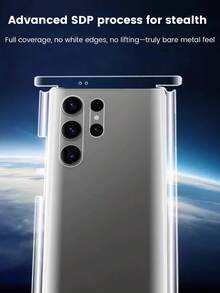 Película protectora de pantalla de teléfono a prueba de golpes para Galaxy S26 Ultra/S26/S26+ Película protectora trasera de cobertura completa Película antirayazos Pegatina protectora Contraportada ultrafina transparente de alta definición Película protectora trasera de cobertura completa Regalo de primavera - transparente - Ver 5