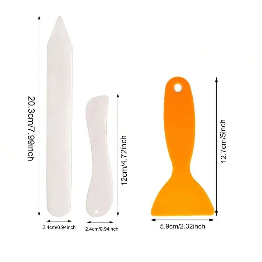 3件套纸张压痕工具，手工剪贴簿装订纸卡，手工艺品，手工皮革抛光装订卡