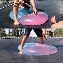 Bộ 3 quả bóng bong bóng khổng lồ, bóng bong bóng trong suốt bằng chất liệu TPR chứa nước, bền và dễ bơm hơi, bóng nước bơm hơi khổng lồ dùng cho bãi biển, trò chơi ngoài trời, bóng nước gel mềm, đạo cụ bơm hơi, thiết kế chống rò rỉ, không cần điện, thích hợp cho sân vườn, bãi biển và các hoạt động giải trí ngoài trời, phù hợp cho các buổi họp mặt gia đình và các hoạt động dưới nước. - Nhiều màu - Xem 6