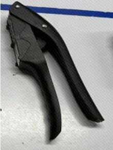 1 Set Garlic Press, Multifunctional 2-In-1 Garlic Slicer, Garlic Mincer, Reusable Garlic Chopper, Kitchen Garlic Mincing Tool, Ginger Juicer, Garlic Press, Kitchen Gadgets, Kitchen Tools - Black - View 9