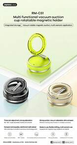 REMAX RM-C51 Multifunctional Vacuum Adsorption 360° Rotating Magnetic Car Phone Holder - Multicolor - View 6