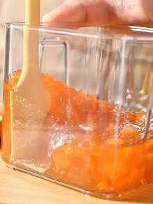 Dual-Head Silicone Jam Spoon - Geometric Pattern, Durable PC And Silicone Material, Ergonomic Handle, Easy To Grip, Ideal For Spreading Jam And Sauce, Kitchen Essential | Geometric Pattern Spoon | Ergonomic Handle - Multicolor - View 7