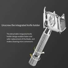 Double-Edge Safety Razor, Zinc Alloy Safety Razor With 1 Swiss Stainless Steel Blade, Durable  Safety Razor - Rte, 11 Blades, 1 Box - View 4