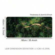 Tấm lót chuột cỡ cực lớn, thảm lót bàn chơi game, tấm lót bàn phím lớn, có thể giặt, đế cao su chống trượt, viền may chắc chắn, quà tặng là tấm lót chuột, tấm bảo vệ bàn làm việc, tấm lót học tập, nhiều kích cỡ, thảm bàn phím máy tính, tấm lót laptop, phụ kiện bàn làm việc, đồ dùng văn phòng, trang trí văn phòng. - Đường mòn trong rừng - Xem 8