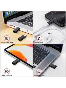 合金 USB-C 公头转 Lightning 母头适配器 1 个，兼容 13/12/11 Pro/X/XS/8/7，Type-C 充电器连接线弹簧礼品 - 彩色 - 查看 5