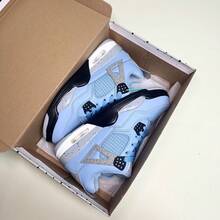 Men's Casual Thick-Soled Air-Cushioned Basketball Shoes, Breathable Versatile Sneakers, Sports Casual Air-Cushioned Basketball Shoes - 藍色 - 查看 2