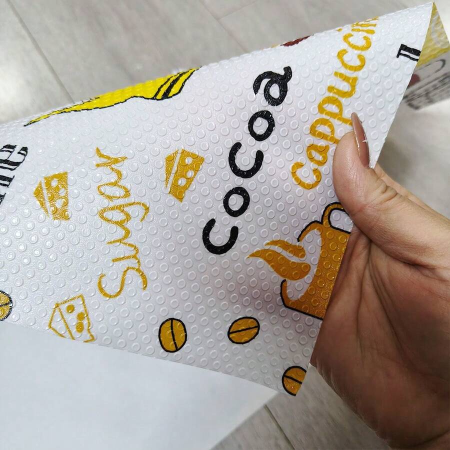 4/6/8片装多功能防潮垫，冰箱垫、抽屉垫、橱柜垫，防水防尘可裁剪垫，经济实用，提升居家生活品质。低调却极其有用——防止冰箱结露，保护抽屉免受刮擦，保持物品清洁整齐！ - 咖啡片狀 - 查看 1