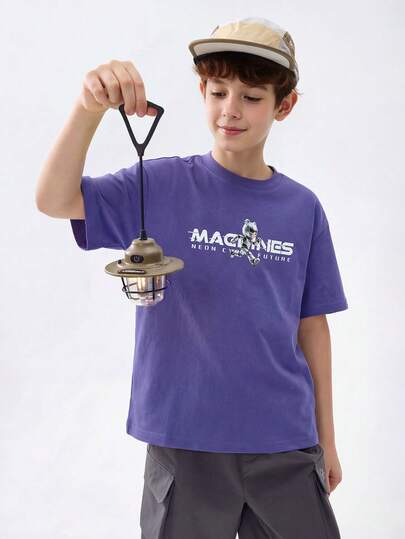 Balabala Kids Graphic T-Shirts, Boys & Girls Short Sleeve 100% Cotton Cute & Cool Printed Tees