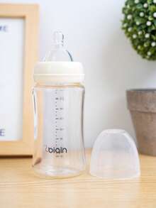 1pc Baby Wide-Mouth Glass Milk Bottle, Multiple Capacity, Anti-Colic, Suitable For Feeding Milk Powder - Multicolor - View 6