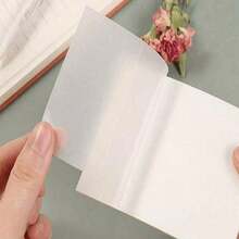 200pcs/150pcs Transparent Memo Pads, Waterproof Reusable Sticky Notes For Notebooks, Diaries, School & Office Supplies, Suitable For Note-Taking And Annotation In Books And Documents - Transparent - View 5
