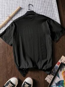 Women's Round Neck T-Shirt, Printed With A Summer Cartoon Skull Motif, Loose And Slimming Fit. - màu đen - Xem 2