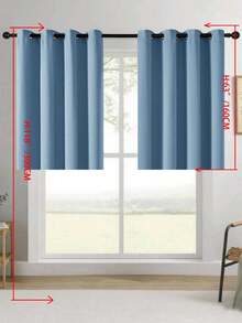 Blackout Curtains, Thermal Insulated, Opaque Curtains With Grommets, UV Protection, Bedroom Home Living Room Interior Decor - Blue - View 39