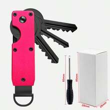 1Pc Metal Keychain Aluminum Alloy Key Organizer Key Holder Best Gift For Men Women - Multicolor - View 11
