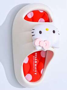 SANRIO 1 Pair Summer Kids Slippers, Non-Slip Indoor Home Slippers For Boys And Girls, Toddler To Big Kid Sizes - White - View 4