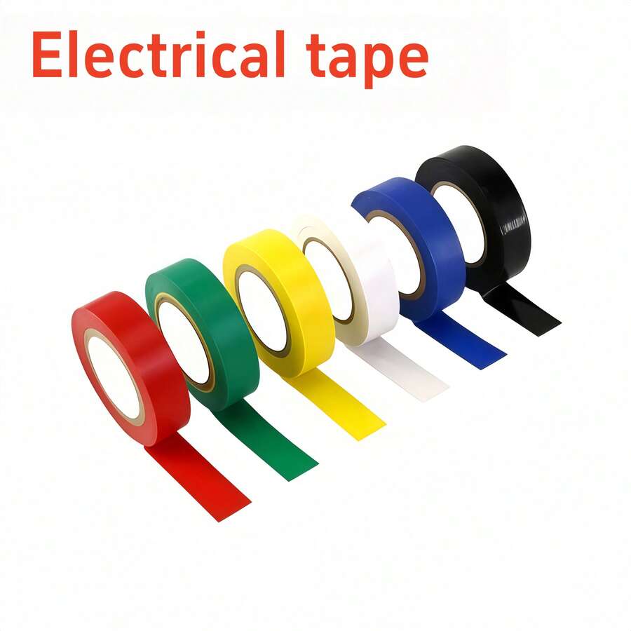 Electrical Insulation Tape, With Strong Adhesiveness, Waterproof Insulation, And High-Temperature Resistance. Available In Multiple Colors, It Is An Ideal Choice For Home Electrical Circuit Maintenance, Industrial Wiring, Automotive Harness Wrapping, And Other Scenarios. - Thickened - View 1