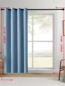 Blackout Curtains, Thermal Insulated, Opaque Curtains With Grommets, UV Protection, Bedroom Home Living Room Interior Decor - Blue - View 16
