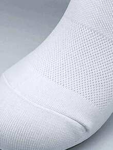 1/10双装 时尚耐穿运动袜，柔软防滑骑行袜，男女通用 - 黑與白 - 查看 5