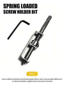 1PC 1/4" Hex Shank Universal Anti-Drop Spring-Loaded Durable Alloy Steel Screw Holder Bit + Professional Compact Ergonomic Automatic Retraction One-Handed Operation Finger Protection Screwdriver Bit Extension For Electricians Mechanics DIY Home Repair All Seasons - Multicolor - View 11