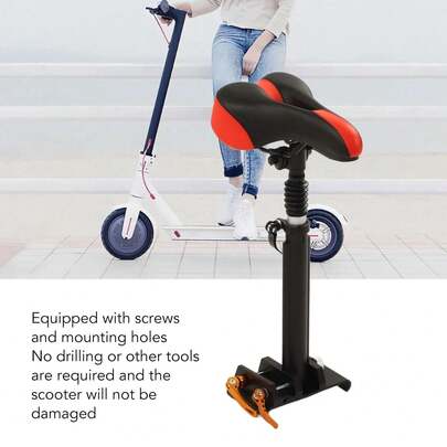 Electric Scooter Seat Saddle Foldable Adjustable Universal Punch Replement