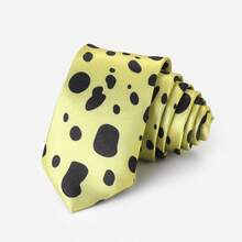 男女皆宜的春夏学院风豹纹/扑克牌领带，学生动漫角色扮演配饰，生日/毕业礼物 - 白色 - 查看 8