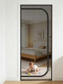 U-Shaped Zipper Window Screen, Specially Designed To Keep Cats And Dogs Out, With Automatic Zipper Mesh Door, Mosquito Proof - Mosquito - View 10