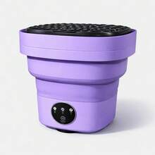 Mini Lavadora Eléctrica Plegable Compacta Genérica Morada/rosa - morada o rosa - Ver 5