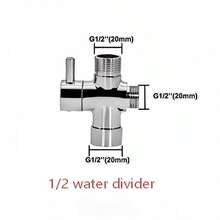 手持式冲洗器带软管，不锈钢马桶冲洗器，手持式冲洗器带软管，适用于女性私处清洁和淋浴喷头，可壁挂或安装在马桶上 - 銀色 - 查看 10