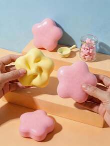 1/3Pcs Lucky Star Bread Super Soft Slow Rising Squishies Toy Artificial Bread Stress Toy Simulate Food Slow Rebound Bread Toys Tender Soft Cake Model Toy Stress Release Relax Toy For Party - Multicolor - View 2