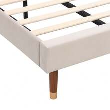 Bed Frames - Beige + Velvet - View 10