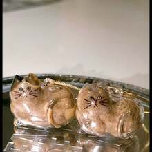 1/3 件可爱透明卡通猫形吊坠，装饰纪念吊坠，用于收集宠物猫/狗毛发学校汽车配件哥特 Y2K - 彩色 - 查看 9