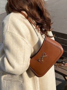 Elegant Crescent-Shaped Underarm Shoulder Bag For Women, Chic Casual Fashion, Solid Color Underarm Bag Gifts For Women Women's Fall Clothing Winter Clothing Gift Fall Autumn Velvet Furry Party Fuzzy Plush Thanksgiving Festival Cyber Holiday Mochilas,Laptop Case,Designer Handbags,Bolsos Para Mujer,Mochilas Para Mujer,Bolsos De Mujer Elegantes,Bag,Bolsas,Tote Bags For Women,Loncheras,Purse,Travel Essential,Purses And Bags Women,Bags,Travel,Beach Bag,Cruise Essentials,Wallet,Summer,Black Purse,Car Acessesories,Vacation Essentials,Travel Essentials For Women,Bag Charms Knitted Winter Valentine's Day Gift Women's Crossbody New Year Snow Warm Thermal, - 咖啡棕 - 查看 2