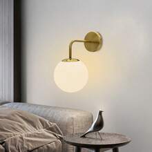 1pc Modern Minimalist Luxury Wall Lamp, E27 Socket, Hard-Wired Connection, Suitable For Bedroom Bedside, Living Room Accent Wall, Staircase, Hallway, Does Not Include Bulb - Multicolor - View 2