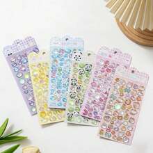 3D Luminous Embossed Stickers, Cartoon Sticker Decals For Phone Case, Jewelry, Scrapbooking, Gifts For Valentine's Day, Easter, Anime Fans, DIY Crafts - Multicolor - View 6