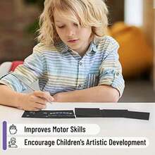 Mr. Pen- Scratch Art For Kids With Wooden Stylus, 125 Pcs, Rainbow Scratch Paper, Scratch Art Paper - Small - View 6