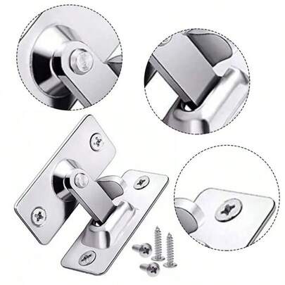 Stainless Steel 90° Right Angle Sliding Door Latch | Lock Catch